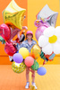 Balon foliowy Gwiazdka, 48cm, różowy