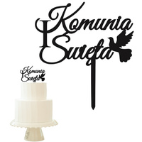 Topper na tort KOMUNIA ŚWIETA WZ.L