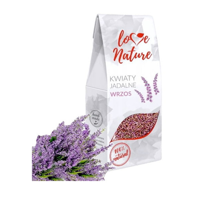 Kwiaty jadalne płatki WRZOS dziki 20 g Love NATURE