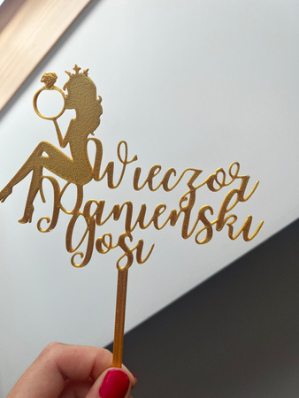 Topper na tort PERSONALIZOWANY WIECZÓR PANIEŃSKI WZ.II