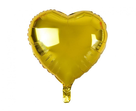 #BFK Balon foliowy Serce, złote, 18"/ 100szt.