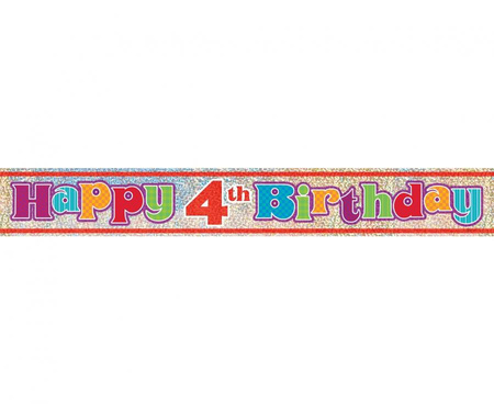 #DEBA Banner urodzinowy "Happy 4th Birthday" KK
