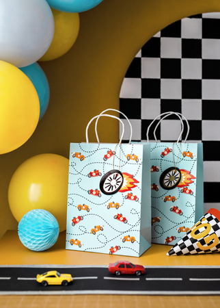 Balony Eco 33 cm, Happy Birthday, mix (1 op. / 5 szt.)