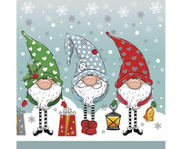 #ZSE Serwetki papierowe Funny Gnomes, 33x33 cm, 20 szt.
