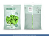 Balony Eco 30cm metalizowane, niebieski (1 op. / 100 szt.)