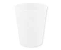 #ZKUW Kubek wielokrotnego użytku, biały-transparentny, 250 ml, 1 szt.