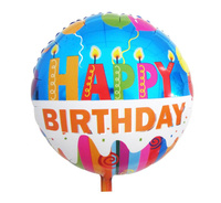#BFK Balon foliowy "Happy Birthday (świeczki)", 18" KK