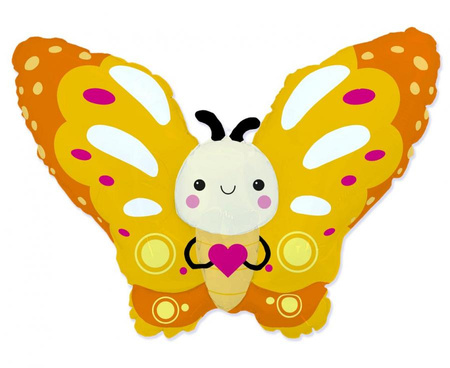 #BFK Balon foliowy 24" FX - Motylek (żółty) KK