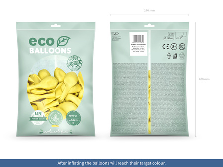 Balony Eco 26cm pastelowe, ciemna mięta (1 op. / 100 szt.)
