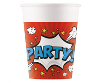 #ZKU Kubeczki papierowe (WM) Boom Party, 200 ml, 8 szt. (SUP label) KK