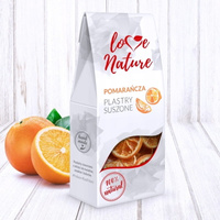 Jadalne owoce liofilizowane POMARAŃCZA w plastrach 20g Love Nature