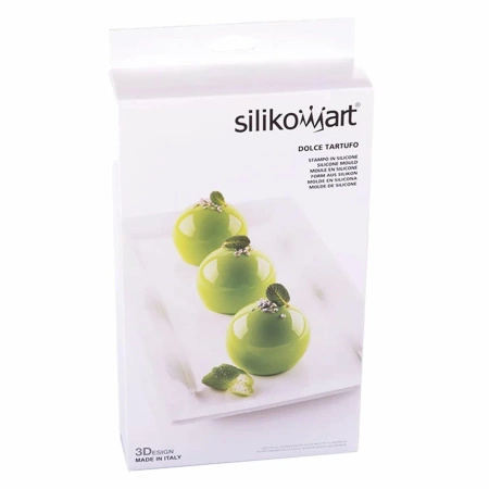 Forma silikonowa, kule DOLCE TARTUFO 62x52 mm, 960 ml 8 gniazd Silikomart