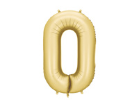 Balon foliowy Cyfra '0', 86cm, złoty