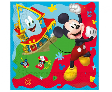 #ZSE Serwetki papierowe Mickey Rock The House, rozm. 33x33 cm, 20 szt.