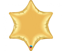 #BFK Balon foliowy 22" QL GWIAZDA, metalik złoty KK