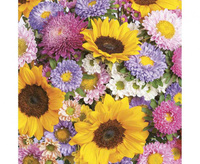 #ZSE Serwetki papierowe Colourful Summer Flowers Background, 33 x 33 cm, 20 szt.