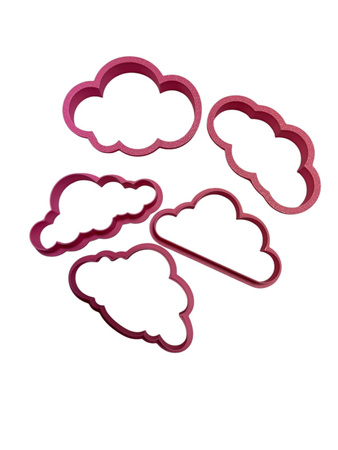 Zestaw 5 szt. foremek do tworzenia dekoracji CHMURKI