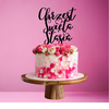 Topper na tort CHRZEST ŚWIĘTY WZ.VII | WYBÓR KOLORU + IMIE GRATIS