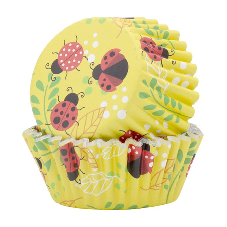 Papilotki do muffinek ŻÓŁTE - WIOSENNE 30 szt. PME