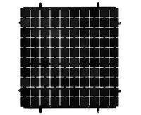 #DEI Panel dekoracyjny czarny, czarne tło typ B, 30x30 cm/ 100 kwadratów