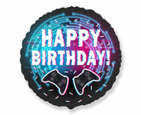 #BFK Balon foliowy 18" FX - Happy Birthday - Kontroler (Gamepad), niepakowany