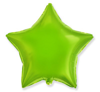 #BFK Balon foliowy 18" FX - Gwiazda (j. zielony), niepakowany KK