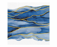 #ZSE Serwetki PAW wzorzyste Watercolor Waves 33x33 cm / 20 szt.