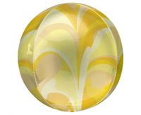 #BFK Balon foliowy ORBZ - Kula złota macro marble (pakowany)