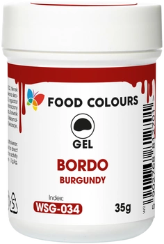 Barwnik w żelu 35 g BORDOWY Food Colours
