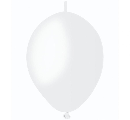 #BL Balony GL6 pastel "Do girland" - białe 01/ 100 szt.