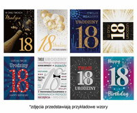 #ZK Laurka extra B6X 117x167 Urodziny 18-stka zest. 685 Grafika - Chłopak, Dziewczyna