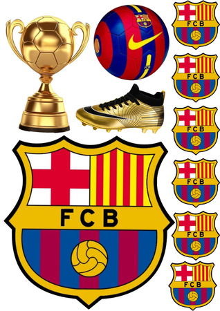Opłatek na tort FC BARCELONA WZ.III