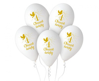 #BL Balony Premium Hel Chrzest Św. (świeca), 13 cali/ 5 szt. KK