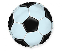 #BFK Balon foliowy 18 cali FX - Football - piłka czarna (okrągły), pakowany