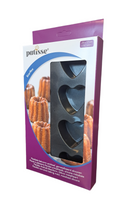 Silikonowa forma na 6 mini serc 29x17cm STARFLEX - Patisse