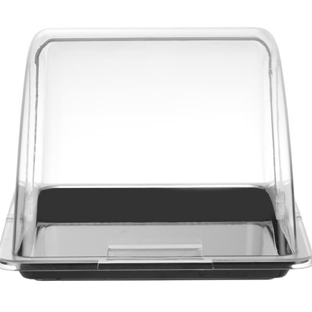 Witrynka roll-top, HENDI, GN 1/2, czarny, 325x265mm, Prostokątny Wariant podstawowy