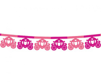 #DEGI Girlanda papierowa "Karoca", 360x20x16.6cm, różowa KK