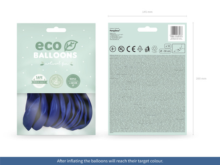 Balony Eco 30cm pastelowe, jasny liliowy (1 op. / 10 szt.)