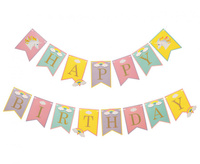 #DEGI Girlanda papierowa Happy Birthday - Jednorożec, 2x200 cm KK