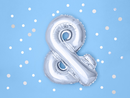 Balon foliowy Litera ''N'', 35cm, różowe złoto