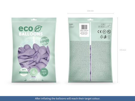 Balony Eco 26cm metalizowane, brzoskwinia (1 op. / 100 szt.)