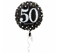 #BFK Balon foliowy 18" CIR - "Sparkling Birthday 50"