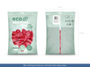 Balony Eco 26cm metalizowane, biały (1 op. / 100 szt.)