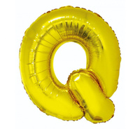 #BFK Balon foliowy "Litera Q", złota, 89 cm KK