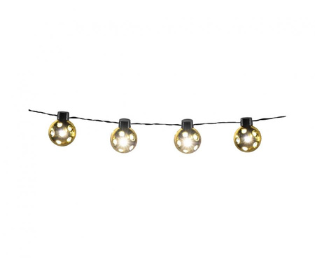 #DEI Łańcuch LED Piłki złote, 140 cm