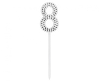 #DETO Piker diamentowy na tort 8, 2,5 x 10,5 cm