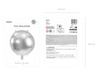 Balon foliowy Happy New Year, 45 cm, czarny