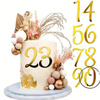 Topper na tort cyfra 0 ZERO 4,5x3 cm
