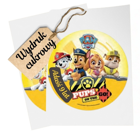 Opłatek na tort PSI PATROL PAW PATROL II
