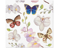 #ZSE Serwetki PAW wzorzyste Orchidea Butterfly 33x33 cm, 20 szt.
